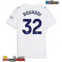 Camisa de Futebol Manchester City Ayyoub Bouaddi #32 Equipamento Alternativo Mulheres 2026-27 Manga Curta
